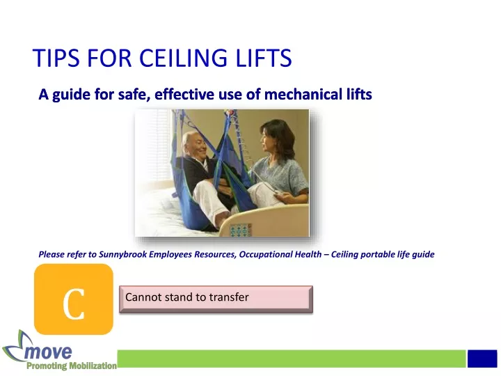 tips for ceiling lifts