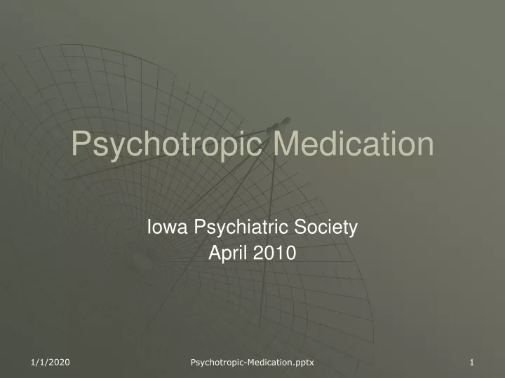 psychotropic medication