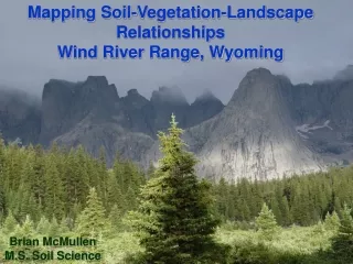 Mapping Soil-Vegetation-Landscape Relationships  Wind River Range, Wyoming