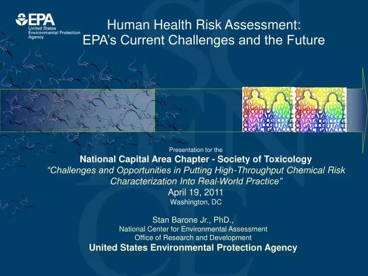 human health risk assessment epa s current
