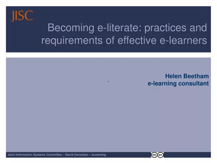 becoming e literate practices and requirements of effective e learners