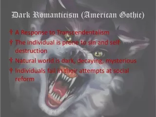 Dark Romanticism (American Gothic)