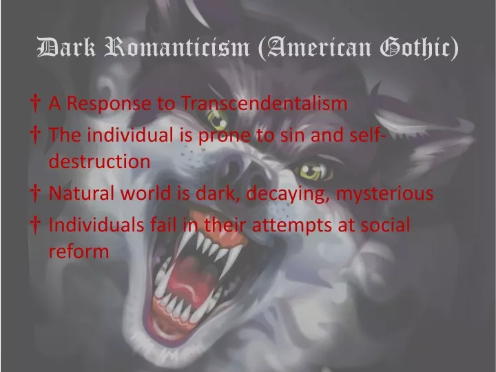 dark romanticism american gothic