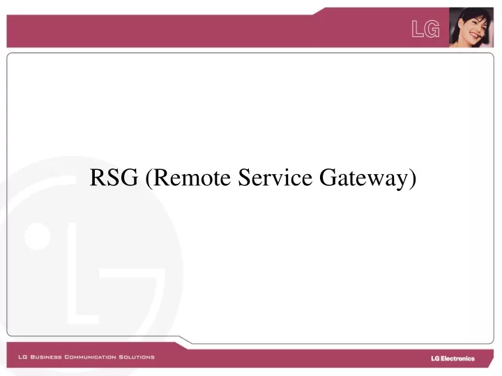 rsg remote service gateway
