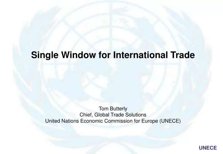 single window for international trade