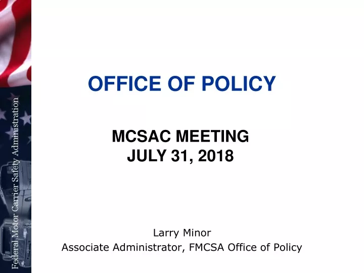 office of policy