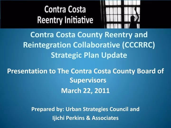 contra costa county reentry and reintegration