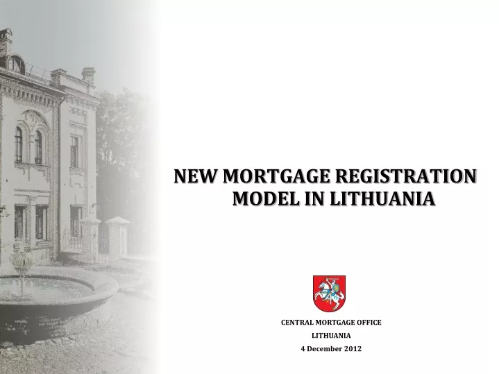 new mortgage registration model in lithuania
