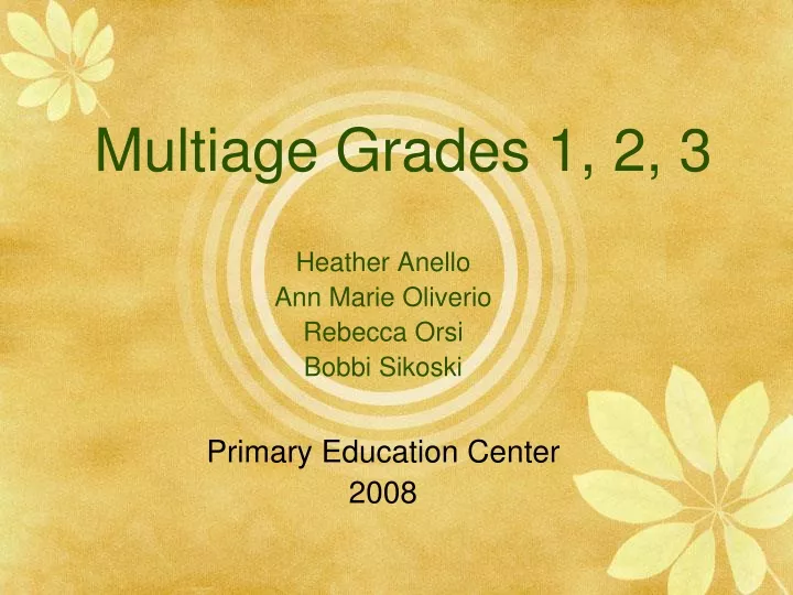 multiage grades 1 2 3
