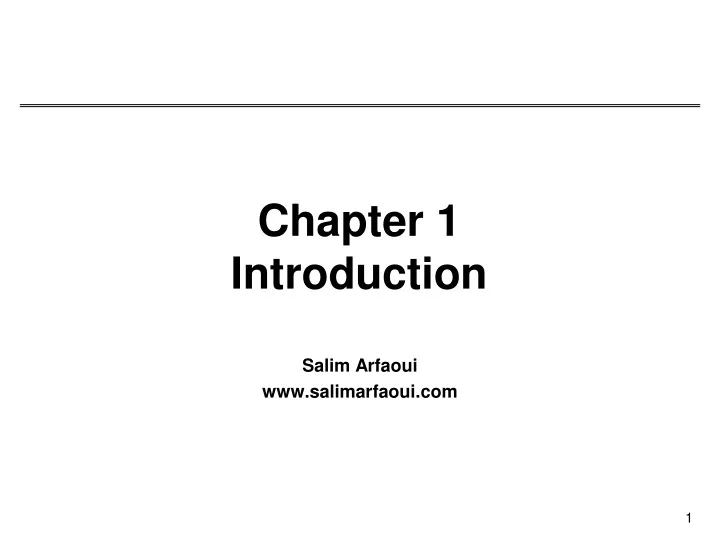 chapter 1 introduction