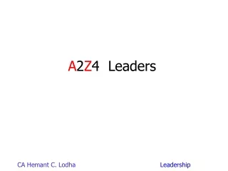 A 2 Z 4  Leaders