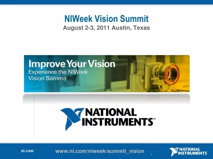 niweek vision summit august 2 3 2011 austin texas