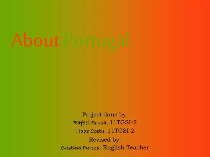 about portugal