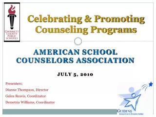 Celebrating &amp; Promoting Counseling Programs