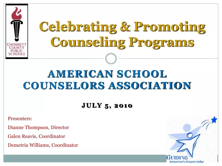 celebrating promoting counseling programs