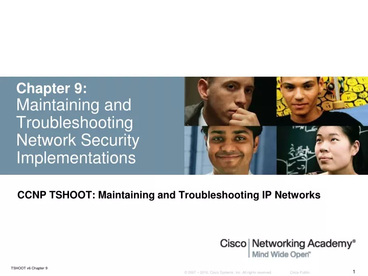 chapter 9 maintaining and troubleshooting network security implementations