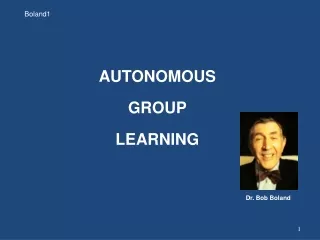 AUTONOMOUS  GROUP  LEARNING