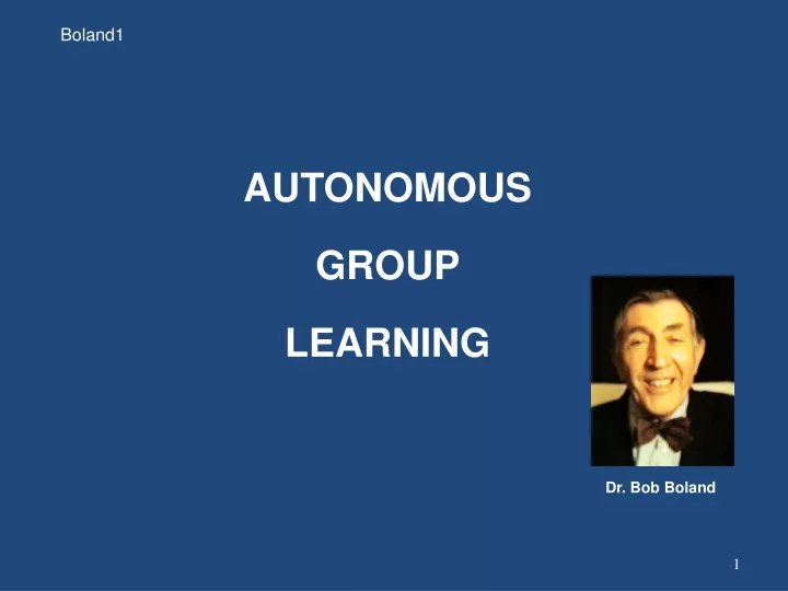 autonomous group learning