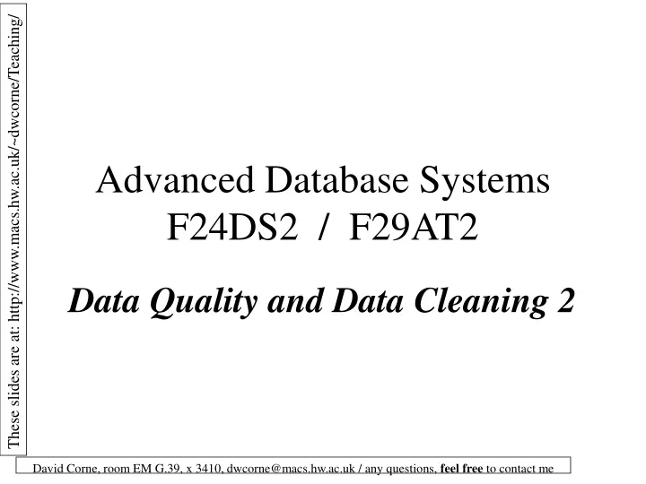 advanced database systems f24ds2 f29at2