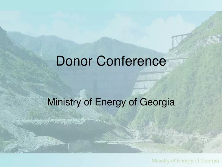 donor conference
