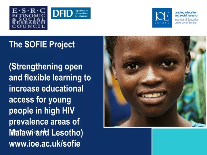 the sofie project strengthening open and flexible