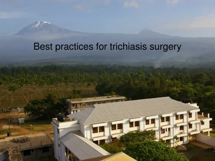 best practices for trichiasis surgery