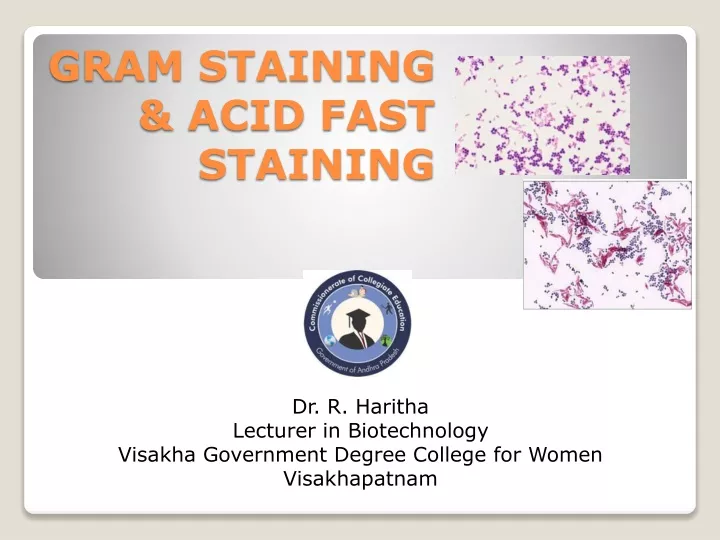 gram staining acid fast staining