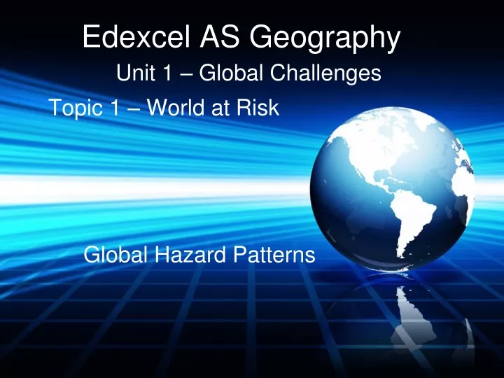 edexcel as geography