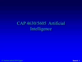 CAP 4630/5605  Artificial Intelligence