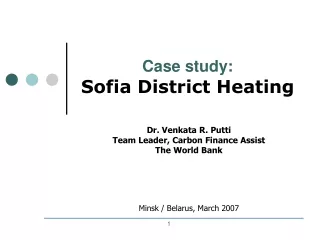 Case study: Sofia District Heating