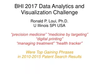 BHI 2017 Data Analytics and Visualization Challenge