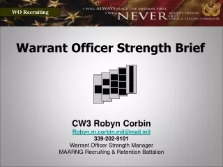 Warrant Officer Strength Brief