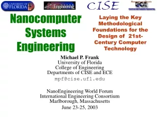 Nanocomputer  Systems  Engineering