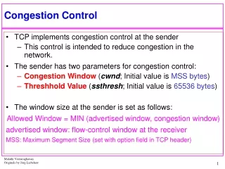 Congestion Control