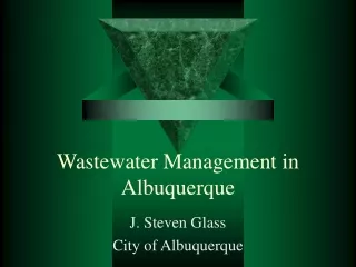 Wastewater Management in Albuquerque