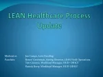 LEAN Healthcare Process Update - slide 1