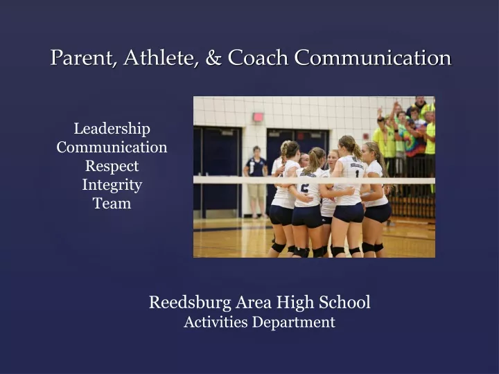 parent athlete coach communication