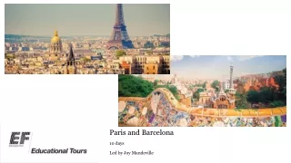 Paris and Barcelona 10 days Led by Joy Mandeville
