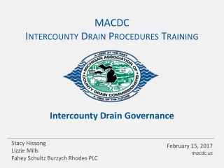 MACDC Intercounty Drain Procedures Training