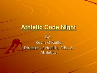 Athletic Code Night