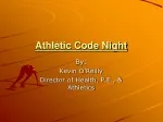 Athletic Code Night - slide 1