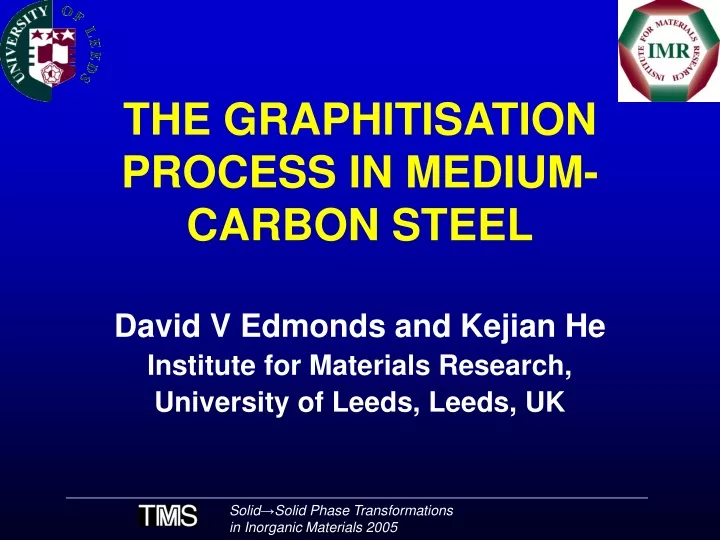 the graphitisation process in medium carbon steel