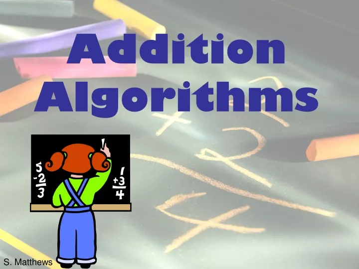addition algorithms