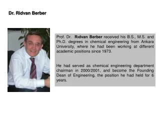 Dr. Ridvan Berber