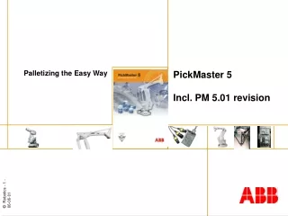 PickMaster 5 Incl. PM 5.01 revision