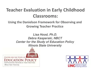 Teacher Evaluation in Early Childhood Classrooms: