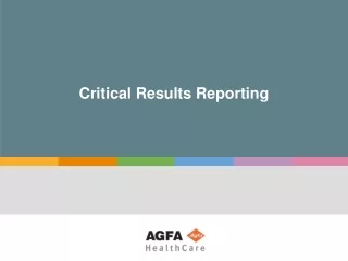 Critical Results Reporting