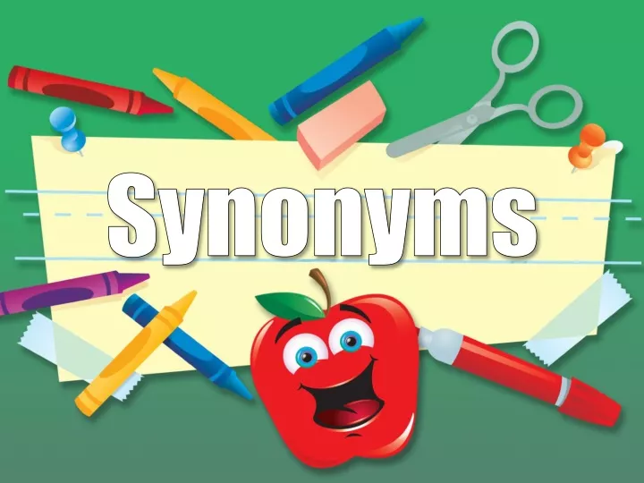 synonym for presentation slides
