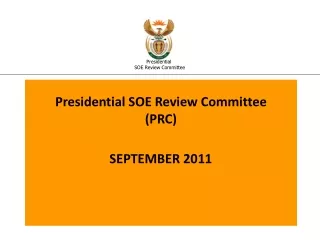 Presidential SOE Review Committee (PRC)
