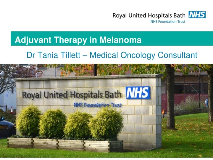 adjuvant therapy in melanoma
